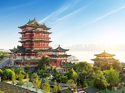 现代城市背景