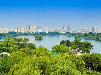 现代城市背景
