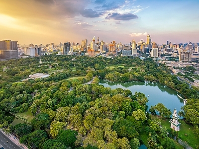 现代城市背景