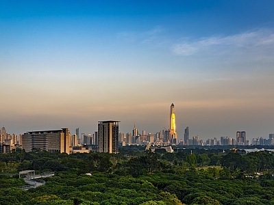 现代城市背景