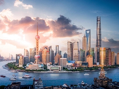 现代城市背景