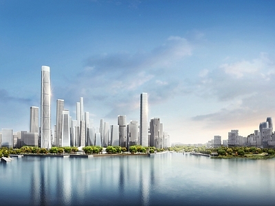现代城市背景
