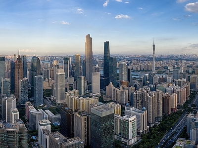 现代城市背景