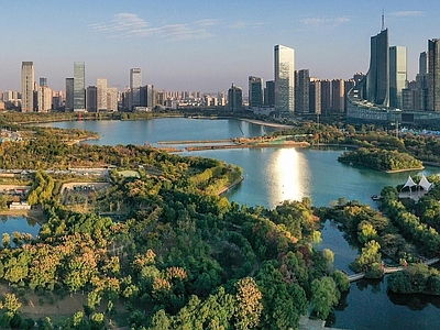 现代城市背景