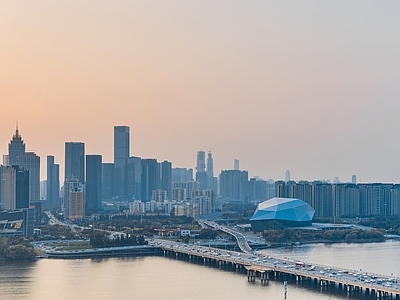 现代城市背景