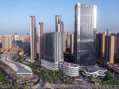 现代城市背景