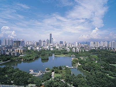 现代城市背景