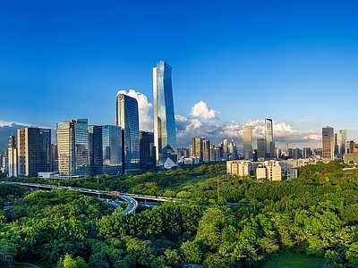 现代城市背景
