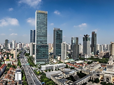 现代城市背景