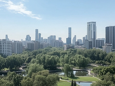 现代城市背景