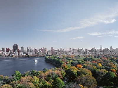 现代城市背景