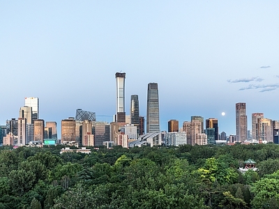 现代城市背景