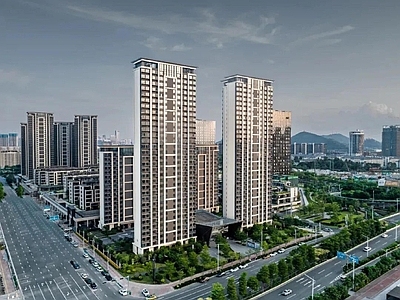 现代城市背景