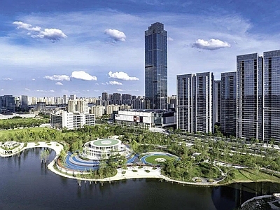 现代城市背景