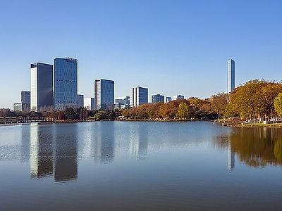 现代城市背景