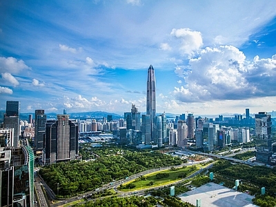 现代城市背景