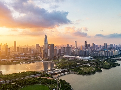 现代城市背景