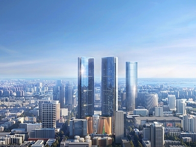 现代城市背景