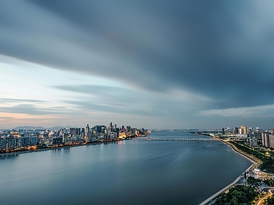 现代城市背景