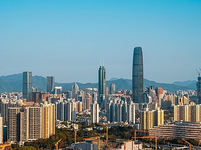 现代城市背景