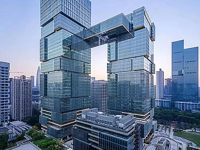 现代城市背景