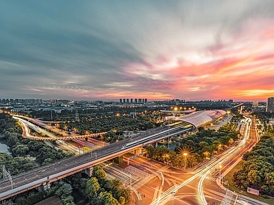现代城市背景