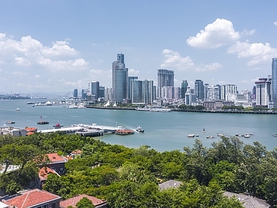 现代城市背景