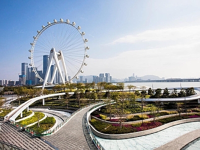 现代城市背景