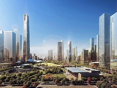 现代城市背景