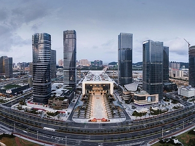现代城市背景