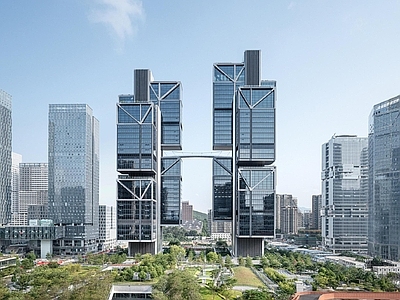 现代城市背景