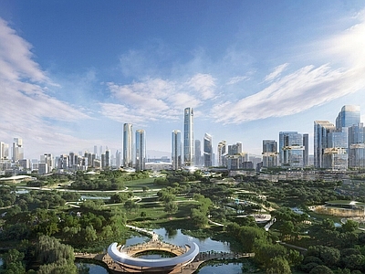 现代城市背景