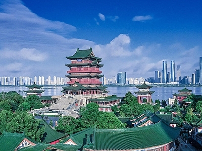 现代城市背景