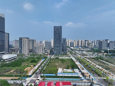 现代城市背景