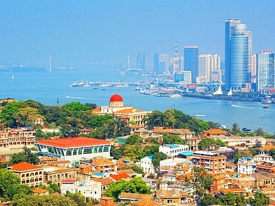 现代城市背景