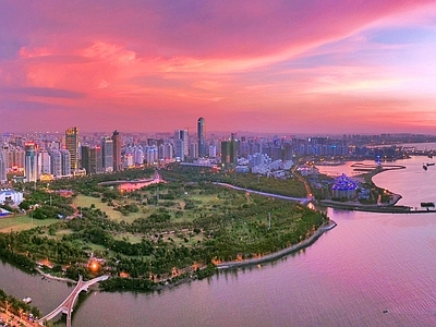 现代城市背景