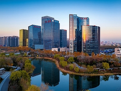 现代城市背景