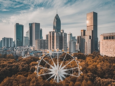 现代城市背景