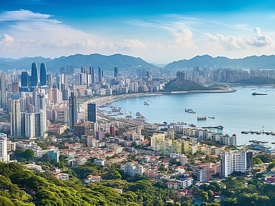 现代城市背景
