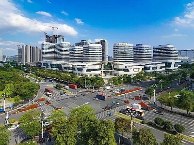现代城市背景