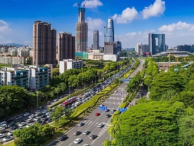 现代城市背景