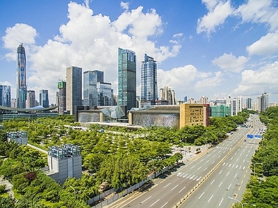 现代城市背景