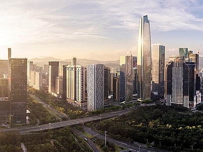 现代城市背景