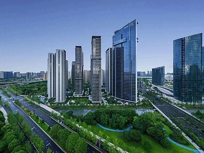 现代城市背景