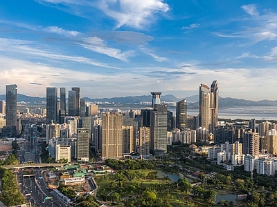 现代城市背景