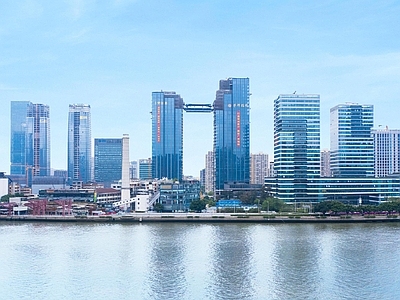 现代城市背景