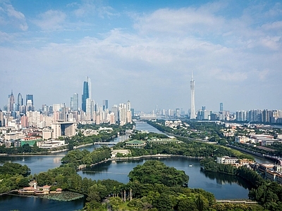 现代城市背景