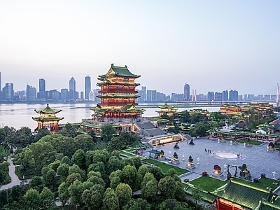 现代城市背景