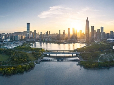 现代城市背景