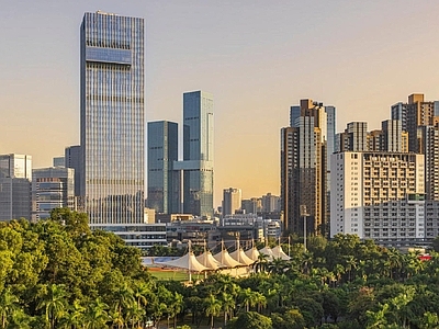 现代城市背景